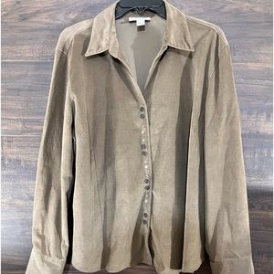 Woman’s Dress Barn XL corduroy shirt